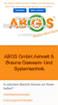 Mobile Screenshot of abgs-gmbh.de